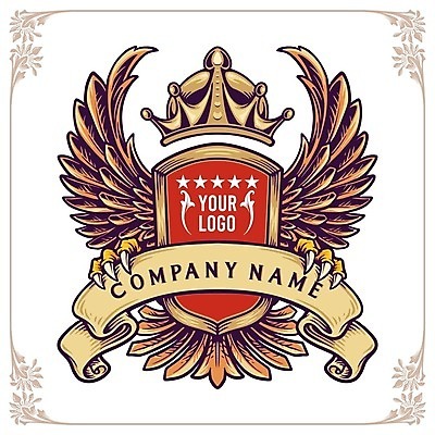 EPS 해외이미지 클립아트 디자인 일러스트 왕관 프레임 사람없음 심볼 그림 복고 방패 바로크 해외일러스트 파일형식 벡터 이미지허브