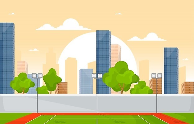 EPS 해외이미지 디자인 공원 선 스포츠 백그라운드 밭 일러스트 건축양식 공 놀이 건강 풍경 경기 야외 초록색 여름 도시풍경 운동 경쟁 경기장 장비 테니스 게임 도시 라켓 그물 플랫 놀이터 만화 오브젝트 법정 토너먼트 플레이어 해외일러스트 계절 공공시설 건축 스포츠용품 컬러 컨셉 농업 스포츠시설 구기 파일형식 벡터 이미지허브