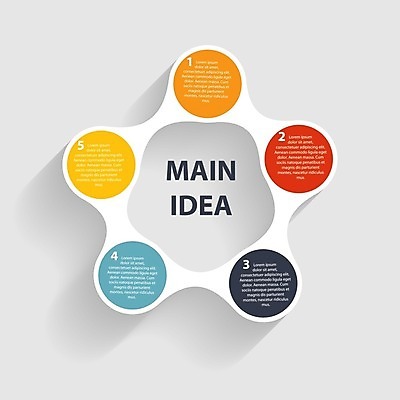 EPS 해외이미지 별 일러스트 비즈니스 아이디어 사람없음 그래픽 인포그래픽 원형 연결 심플 엘리먼트 해외일러스트 자연요소 도형 컨셉 파일형식 벡터 이미지허브