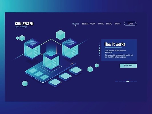 EPS 해외이미지 일러스트 비즈니스 정보기술 사람없음 파란색 디지털 네트워크 데이터베이스 서버 해외일러스트 컬러 기술 파일형식 벡터 이미지허브