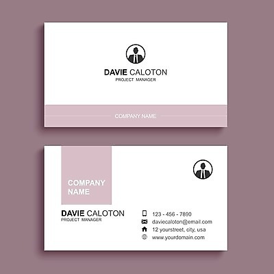 EPS 해외이미지 디자인 분홍색 일러스트 명함 사람모양 사람없음 세트 심플 테마 스타일 해외일러스트 모양 컬러 파일형식 벡터 이미지허브