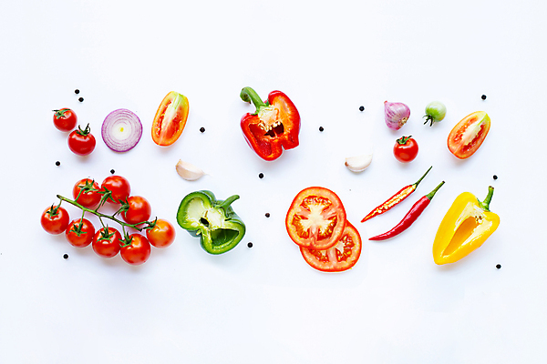 포토 JPG 해외이미지 백그라운드 토마토 채소 식재료 방울토마토 고추 단면 피망 파프리카 실내 마늘 사람없음 신선 흰배경 후추 적양파 해외포토 양파 내부 흰색 향신료 파일형식 이미지허브