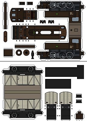 EPS 해외이미지 종이 일러스트 사람모양 사람없음 갈색 회색 설계도 화물기차 해외일러스트 모양 컬러 건설업 기차 파일형식 벡터 이미지허브