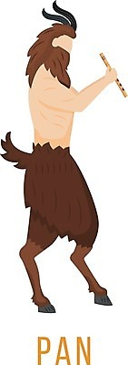 EPS 해외이미지 전신 남자 일러스트 수염 뿔 한명 서기 들기 성인 꼬리 피리 판 그리스로마신화 그리스신 성인남자한명만 해외일러스트 1 모션 사람 신_종교 목관악기 신화 남자한명만 성인남자만 파일형식 벡터 이미지허브