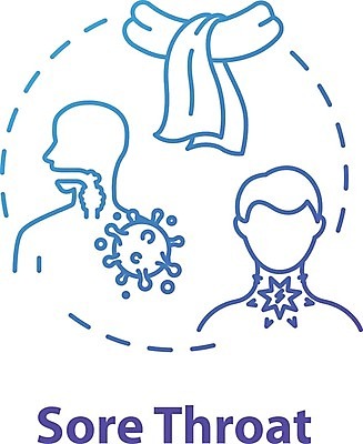 EPS 해외이미지 사람없음 약 고통 호흡기관 바이러스 질병 감염 목감기 해외일러스트 감정 의학 장기_의학 감기_질병 파일형식 벡터 이미지허브