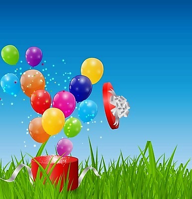 EPS 해외이미지 일러스트 사람없음 컬러풀 풍선 해외일러스트 컬러 파일형식 벡터 이미지허브