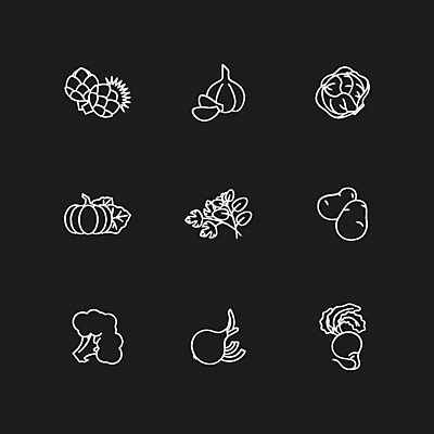 EPS 해외이미지 클립아트 디자인 선 백그라운드 컨셉 다이어트 채소 일러스트 재료 전구 호박 양파 감자 건강 마늘 사람없음 세트 검은색 웹 칠판 샐러드 흰색 상추 브로콜리 수집 허브 심볼 사인 그림 날것 뿌리 레시피 건강식 비트 채식주의자 활자 비건 해외일러스트 식물 음식 컬러 인터넷 채식 활자판 파일형식 벡터 이미지허브