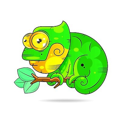 EPS 해외이미지 동물캐릭터 일러스트 사람없음 카멜레온 해외일러스트 일러캐릭터 동물 캐릭터 파충류 파일형식 벡터 이미지허브