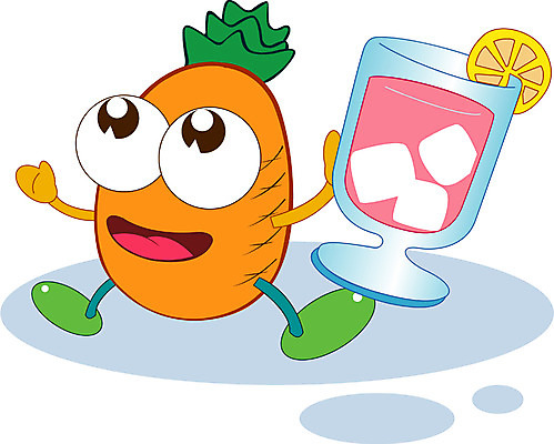 EPS 클립아트 식물 캐릭터 열매 음료 음식 과일 일러스트 상상 잔 사람없음 컵 얼음 주스 레몬 파인애플 과일캐릭터 파인애플캐릭터 일러캐릭터 자연요소 식기 열대과일 파일형식 벡터