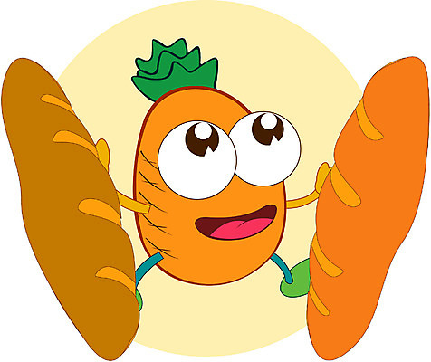 EPS 클립아트 식물 캐릭터 열매 음식 빵 과일 일러스트 상상 디저트 사람없음 바게트 파인애플 제빵 과일캐릭터 파인애플캐릭터 일러캐릭터 제과제빵 열대과일 파일형식 벡터