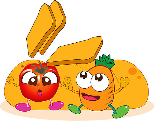 EPS 클립아트 식물 열매 음식 빵 토마토 과일 일러스트 상상 디저트 사람없음 견과류 식빵 파인애플 제빵 토스트 과일캐릭터 파인애플캐릭터 일러캐릭터 캐릭터 채소 제과제빵 열대과일 파일형식 벡터