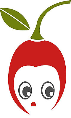 EPS 클립아트 식물 캐릭터 열매 얼굴 과일 일러스트 상상 표정 의인화 형상 빨간색 초록색 표현 앵두 체리 묘사 과일캐릭터 체리캐릭터 일러캐릭터 컬러 신체부위 파일형식 벡터