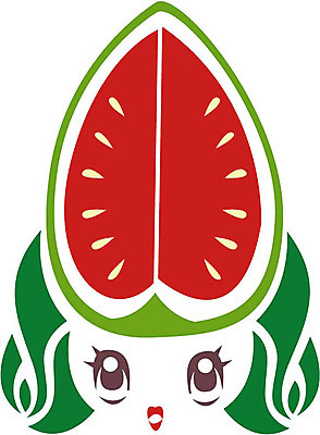 EPS 클립아트 식물 열매 얼굴 음식 과일 일러스트 상상 수박 표정 의인화 형상 사람 빨간색 초록색 농작물 표현 묘사 국내일러스트 컬러 농업 신체부위 파일형식 벡터