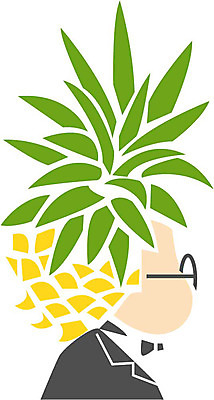 EPS 클립아트 식물 캐릭터 열매 얼굴 과일 일러스트 상상 표정 의인화 형상 한명 사람 초록색 표현 묘사 파인애플 과일캐릭터 파인애플캐릭터 일러캐릭터 1 컬러 신체부위 열대과일 파일형식 벡터