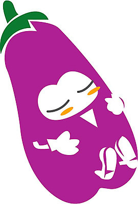 EPS 클립아트 식물 얼굴 채소 일러스트 식재료 상상 가지 표정 의인화 형상 초록색 보라색 표현 묘사 국내일러스트 컬러 신체부위 파일형식 벡터