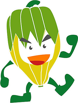 EPS 클립아트 식물 얼굴 채소 일러스트 식재료 상상 피망 파프리카 표정 의인화 형상 초록색 표현 묘사 국내일러스트 컬러 신체부위 파일형식 벡터