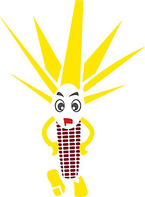 EPS 클립아트 식물 열매 얼굴 음식 일러스트 식재료 상상 곡류 표정 의인화 형상 옥수수 노란색 표현 묘사 국내일러스트 컬러 신체부위 파일형식 벡터