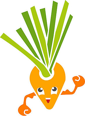 EPS 클립아트 식물 얼굴 채소 일러스트 식재료 상상 표정 의인화 형상 초록색 당근 표현 묘사 국내일러스트 컬러 뿌리채소 신체부위 파일형식 벡터