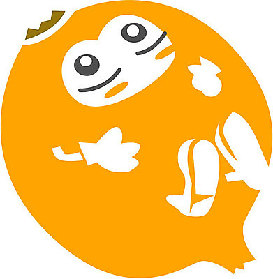 EPS 클립아트 식물 캐릭터 열매 얼굴 오렌지 과일 일러스트 상상 표정 의인화 형상 표현 묘사 일러캐릭터 신체부위 파일형식 벡터