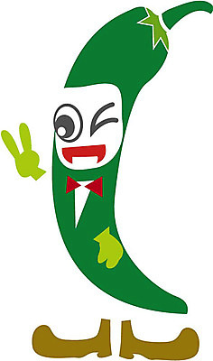 EPS 클립아트 식물 얼굴 채소 일러스트 식재료 상상 고추 표정 의인화 형상 초록색 표현 묘사 풋고추 국내일러스트 컬러 신체부위 파일형식 벡터