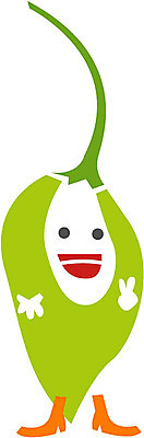 EPS 클립아트 식물 얼굴 채소 일러스트 식재료 상상 고추 표정 의인화 형상 초록색 표현 묘사 국내일러스트 컬러 신체부위 파일형식 벡터