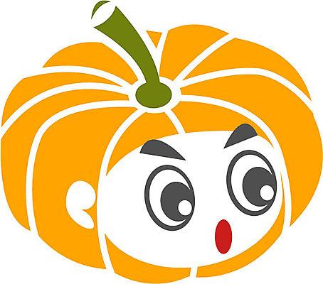 EPS 클립아트 식물 얼굴 채소 일러스트 식재료 상상 호박 표정 의인화 형상 표현 묘사 국내일러스트 신체부위 파일형식 벡터