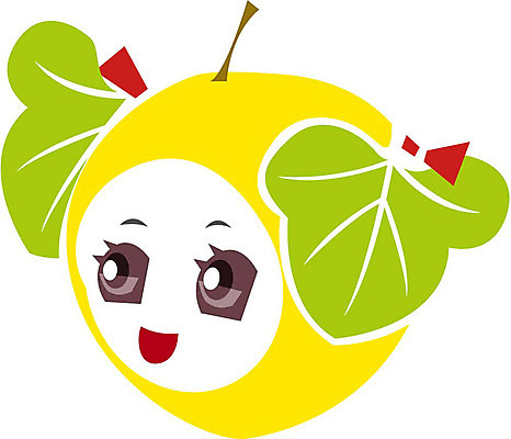 EPS 클립아트 식물 열매 얼굴 음식 과일 일러스트 상상 표정 의인화 형상 초록색 농작물 노란색 표현 배 묘사 국내일러스트 컬러 농업 신체부위 파일형식 벡터
