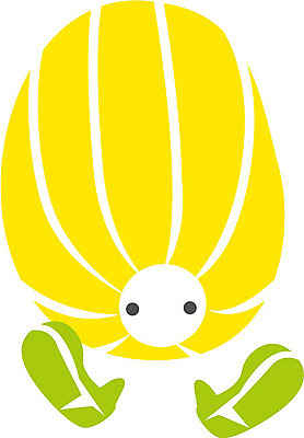 EPS 클립아트 식물 열매 얼굴 음식 과일 일러스트 상상 표정 의인화 형상 농작물 노란색 표현 묘사 참외 국내일러스트 컬러 농업 신체부위 파일형식 벡터