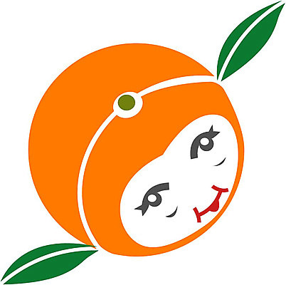 EPS 클립아트 식물 열매 얼굴 음식 과일 일러스트 상상 귤 표정 의인화 형상 초록색 농작물 주황색 표현 묘사 국내일러스트 컬러 농업 신체부위 파일형식 벡터