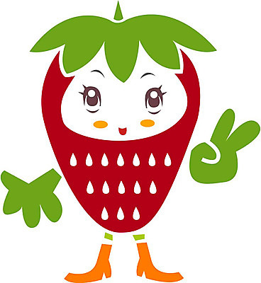 EPS 클립아트 식물 열매 얼굴 음식 과일 일러스트 상상 딸기 표정 의인화 형상 빨간색 초록색 농작물 표현 묘사 국내일러스트 컬러 농업 신체부위 파일형식 벡터