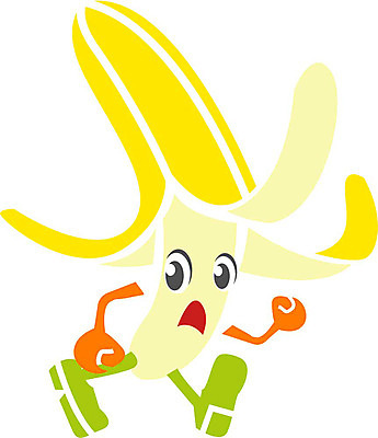 EPS 클립아트 식물 캐릭터 열매 얼굴 과일 일러스트 상상 바나나 표정 의인화 형상 노란색 표현 묘사 과일캐릭터 일러캐릭터 컬러 신체부위 파일형식 벡터