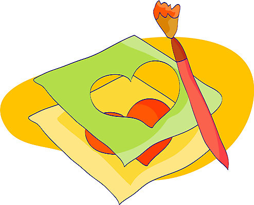 EPS 클립아트 일러스트 미술 사람없음 미술도구 붓 공예 오브젝트 스탠실 국내일러스트 문화예술 취미 파일형식 벡터