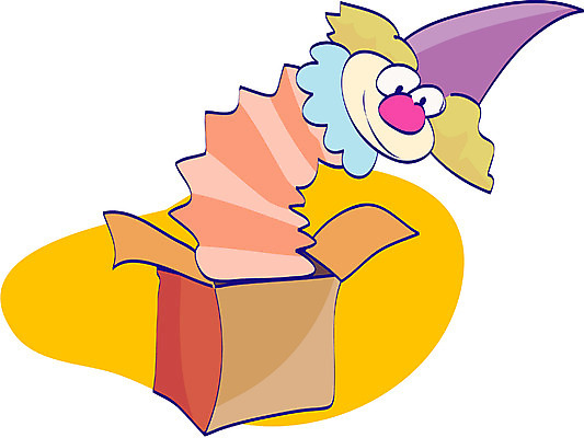 EPS 클립아트 생활용품 일러스트 사람없음 상자 장난감 놀이용품 피에로 오브젝트 깜짝상자 삐에로인형 국내일러스트 인형 파일형식 벡터