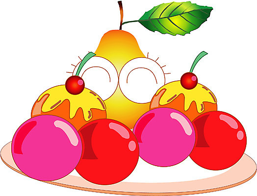 EPS 클립아트 식물 캐릭터 열매 빵 잎 과일 일러스트 상상 나뭇잎 미소 웃음 사람없음 케이크 배 제빵 과일캐릭터 머핀 서양배 일러캐릭터 음식 디저트 표정 제과제빵 배_과일 파일형식 벡터