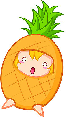 EPS 클립아트 식물 캐릭터 열매 과일 일러스트 상상 사람없음 파인애플 과일캐릭터 파인애플캐릭터 일러캐릭터 열대과일 파일형식 벡터