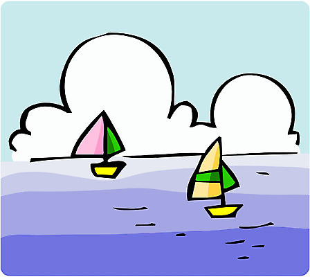 EPS 주간 클립아트 사계절 계절 바다 백그라운드 일러스트 자연 하늘 휴가 풍경 사람없음 야외 여름 여름휴가 바캉스 보트 입하 국내일러스트 자연요소 배_교통 절기 생태계 파일형식 벡터 여름_계절