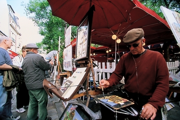 포토 JPG 서양인 직업 여자 남자 사람 여러명 성인 이젤 그림 화가 성인만 국내포토 외국인 다수 미술도구 파일형식