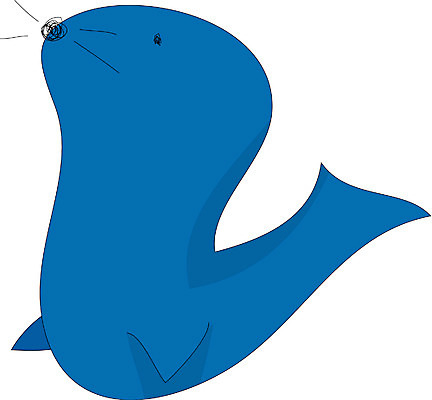 EPS 클립아트 동물 척추동물 캐릭터 한마리 일러스트 포유류 사람없음 바다동물 바다표범 물개 바다사자 일러캐릭터 1 바다 수중동물 파일형식 벡터