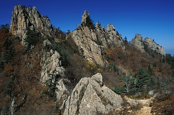 포토 JPG 주간 자연 바위산 산 풍경 사람없음 야외 절벽 기암괴석 기암절벽 국내포토 자연요소 바위_돌 돌산 생태계 파일형식