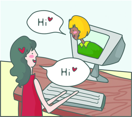 EPS 여자 산업 흑인 인터넷 일러스트 비즈니스 통신 커뮤니케이션 정보통신 정보기술 사람 두명 스마트폰 컴퓨터 네트워크 동영상 화상통화 여자만 국내일러스트 서양인 기술 전자제품 핸드폰 스마트기기 정보 통화 파일형식 벡터