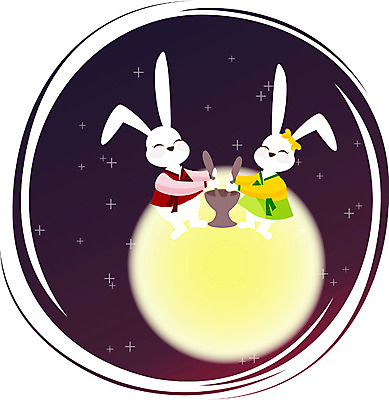 EPS 동물 척추동물 육지동물 계절 명절 두마리 일러스트 포유류 사람없음 추석 추수 보름달 달 가을 토끼 전통의상 한복 절구 국내일러스트 자연요소 한국전통 전통 기념일 2 농업 반려동물 도구 파일형식 벡터