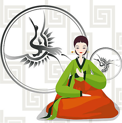 EPS 전통 문양 계절 여자 명절 일러스트 한명 사람 20대 성인 전통문양 추석 학 가을 전통의상 한복 여자만 여자한명만 성인여자만 청년만 청년여자만 성인한명만 청년여자한명만 성인여자한명만 성인만 국내일러스트 1 한국전통 기념일 조류 청년 파일형식 벡터