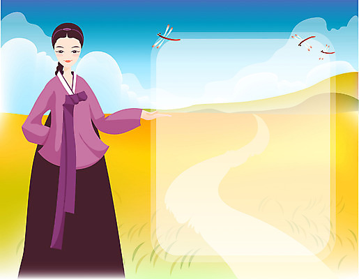 EPS 주간 전통 계절 여자 명절 밭 일러스트 하늘 논 한명 사람 20대 성인 야외 추석 추수 가을 잠자리 전통의상 한복 알림 여자만 여자한명만 성인여자만 청년만 청년여자만 성인한명만 청년여자한명만 성인여자한명만 성인만 국내일러스트 자연요소 1 한국전통 기념일 곤충 농업 청년 파일형식 벡터