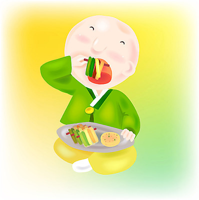 EPS 전통 명절 남자 아시아 일러스트 한명 사람 설날 추석 아기 한복 전 개구쟁이 부침개 산적 남자만 남자한명만 아기만 남자아기만 남자아기한명만 국내일러스트 1 한국전통 기념일 나라 한식 음식 전통의상 파일형식 벡터