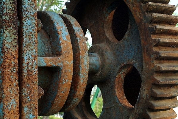 포토 JPG 산업 사람없음 기계 중장비 산업장비 부식 톱니바퀴 기계장비 국내포토 장비 파일형식