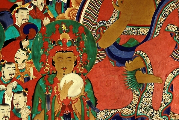 포토 JPG 한국전통 종교 불교 미술 사람없음 벽화 그림 작품 탱화 국내포토 전통 문화예술 한국 불교미술 파일형식