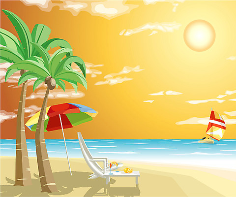 EPS 나무 식물 구름 웰빙 계절 바다 백그라운드 요트 의자 일러스트 하늘 항해 해변 사람없음 야외 여름 레포츠 여름휴가 바캉스 야자수 윈드서핑 수상스포츠 파라솔 보트 돛 선베드 야자열매 돛대 선박 국내일러스트 자연요소 열매 스포츠 가구 수상교통 배_교통 레저 휴가 파일형식 벡터 여름_계절
