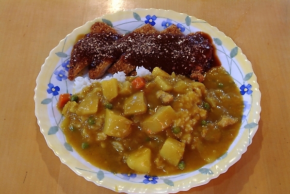 포토 JPG 음식 밥 요리 사람없음 돈가스 퓨전 덮밥 카레라이스 일본음식 카레돈가스 국내포토 커틀릿 카레 파일형식