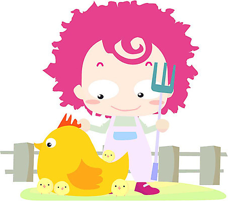 EPS 클립아트 직업 캐릭터 여자 남자 일러스트 한명 사람 20대 성인 가축 닭 축산업 양계장 청년만 성인만 일러캐릭터 동물 1 산업 조류 청년 파일형식 벡터