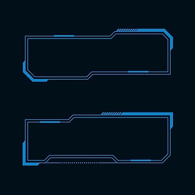 EPS 해외이미지 일러스트 프레임 사람없음 디지털 사이버 UI 인터페이스 SF 해외일러스트 파일형식 벡터 이미지허브